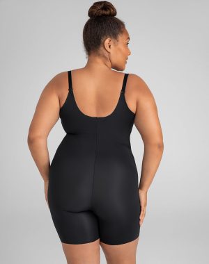 Open-Bust Mid-Thigh Bodysuit