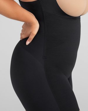 Open-Bust Mid-Thigh Bodysuit